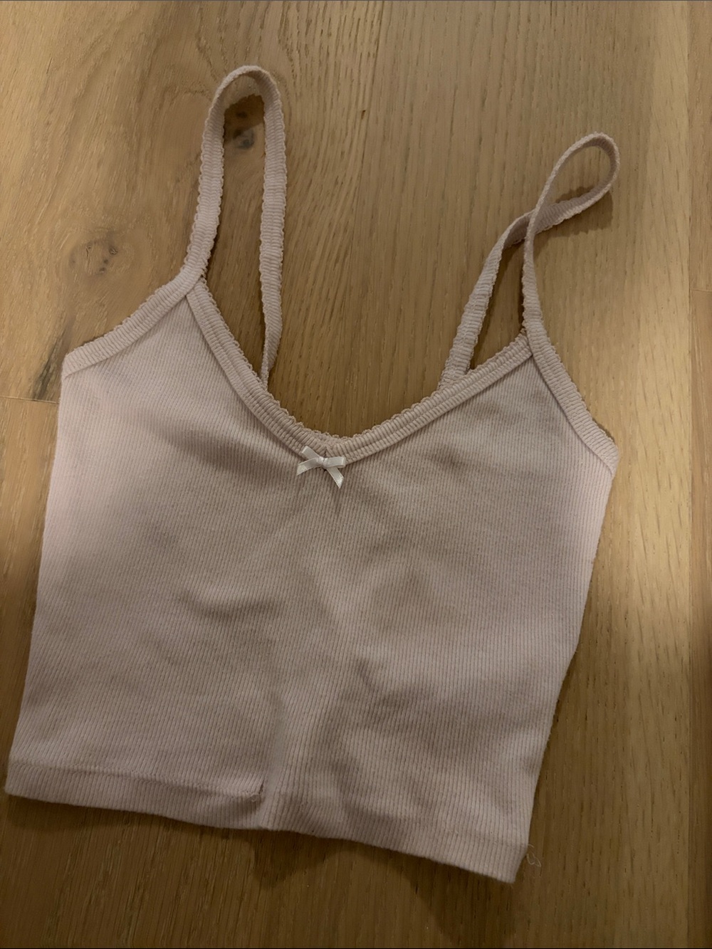 Sunday Best Pink Ribbed Tank Top